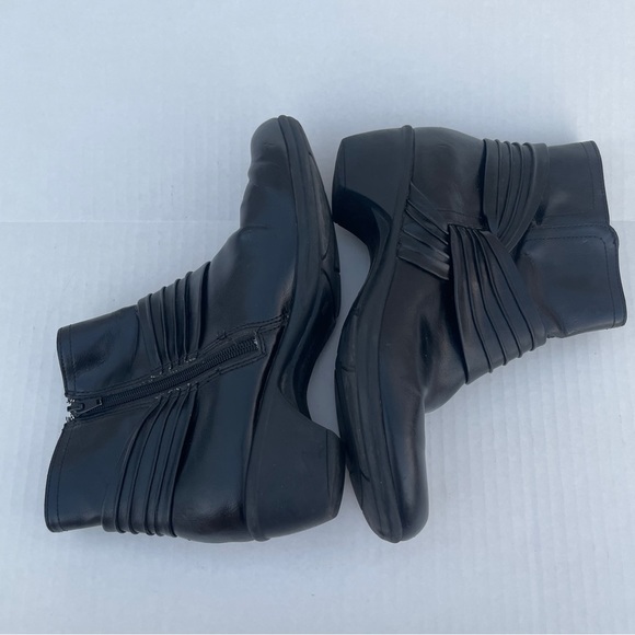 comfort plus by Predictions Shoes - Predictions Comfort Plus Ankle Boots Black Leather Booties Womens Size 8.5